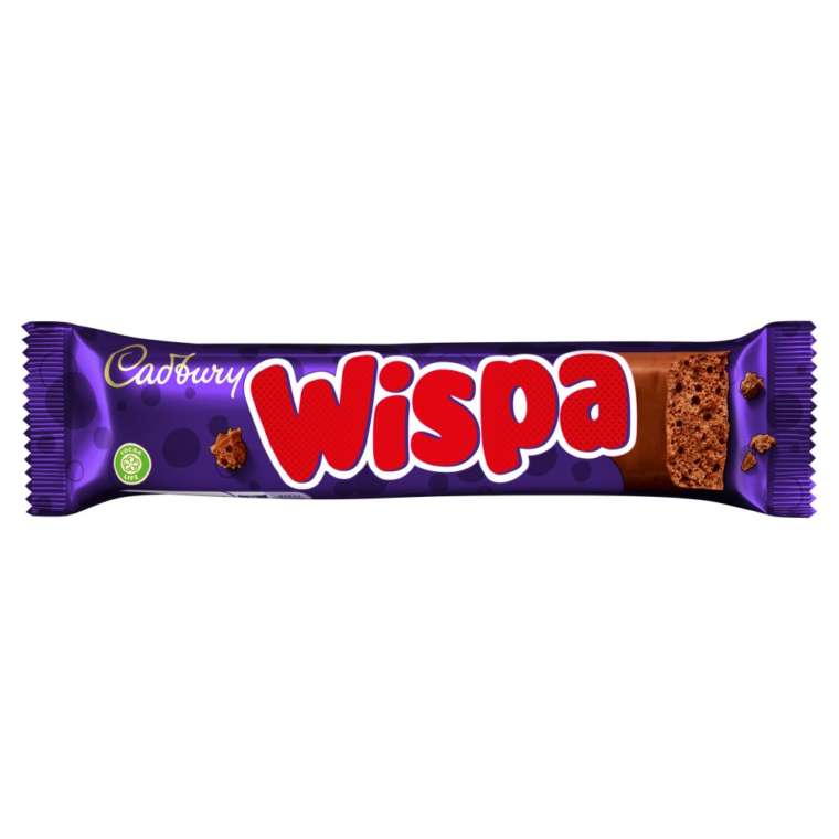 Cadbury Wispa Chocolate Bar 36g Std (Pack of 48) British Chocolate Factory